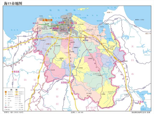 海南省海口市地图(海南省海口市地图高清版大图)